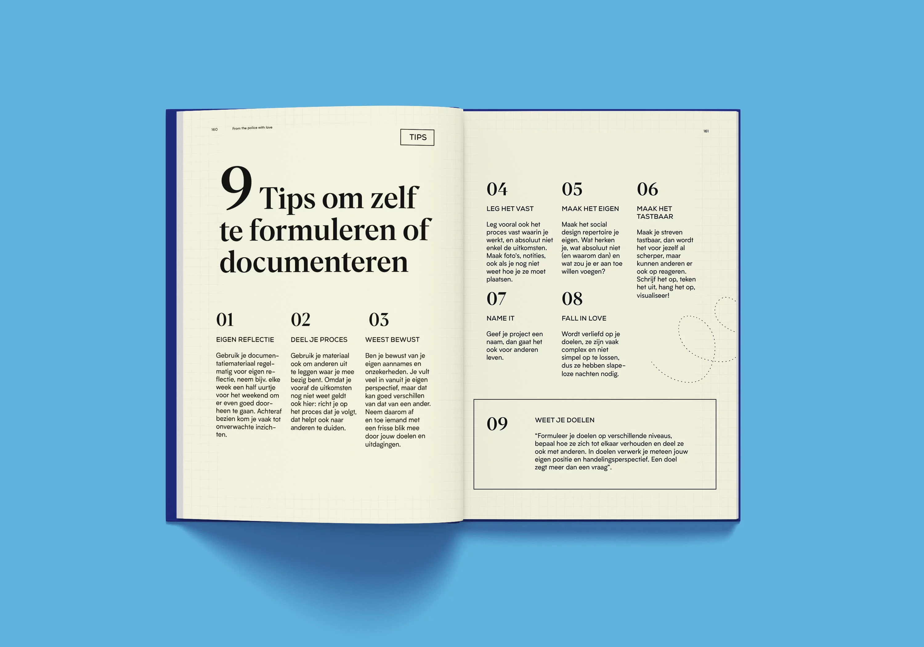 Pagina met 9 tips om zelf te formuleren of documenteren.